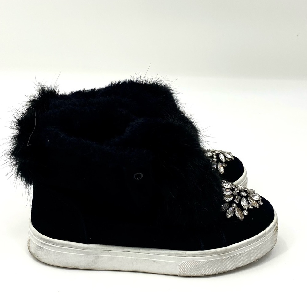 💕SALE💕 Sam Edelman Black Fur Leland Sneaker - Picture 5 of 9
